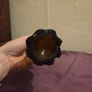Mid Century 5 Finger Swung Glass Vase Image 5