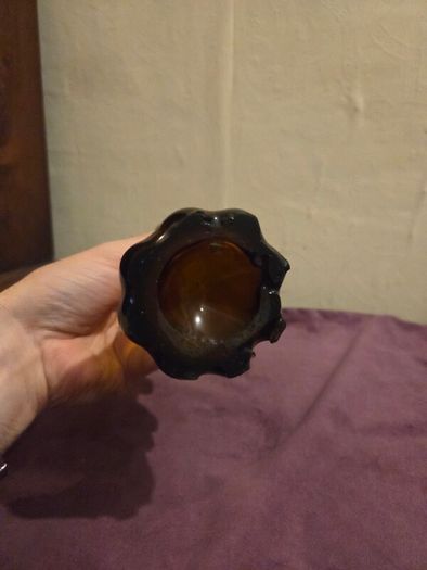 Mid Century 5 Finger Swung Glass Vase
