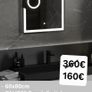 LED Bathroom Mirror 60x80cm Makeup Defogger Touch Switch Image 2