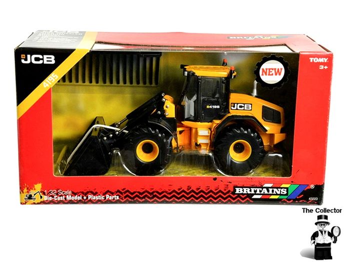 BRITAINS JCB 419S Wheeled Loading Shoval 1:32 Brand New Sealed Authentic 1:32 scale model replica.Constructed from die cast metal and plastic.Compatible with most 1:32 scale Britains models.Suitable for indoor and outdoor play.