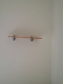 Shelf and brackets