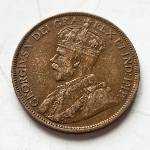 1912 Canada Large Cent Copper Coin - King George V Era