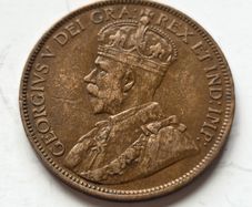 1912 Canada Large Cent Copper Coin - King George V Era