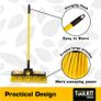 Heavy Duty Industrial Garden Brush | Long Handled Yard Brush | 2-part handle | Stiff Yard Brush | Hard brush for yard, garden, terrace | 145 cm long adjustable handle Yard Broom Image 2