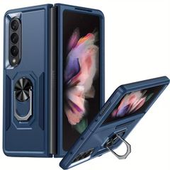 for Samsung Z Fold 4 Case, Full Body Cover with 360 Rotate Ring Stand Anti-Scratches Shockproof Protective Phone Case for Galaxy Z Fold 4 5G