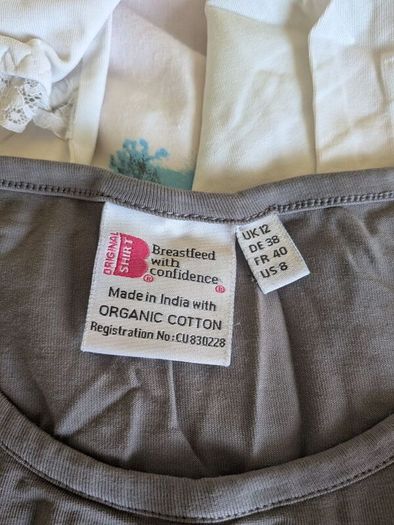 B shirt breastfeeding tops (size 12)