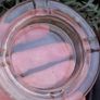 24" Vintage Wooden Turned Firestone Ashtray Image 8