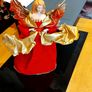 Vintage  Christmas Tree Top Angel Image 5