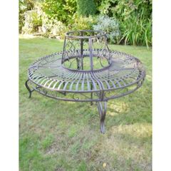 Tree Bench Grey D5672