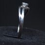 Vintage 9ct Gold Solitaire Ring Dublin Hallmarked CZ Size 54.5 2.07g Image 4
