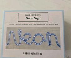 Make Your Own Neon Effect Sign - 3 Metres - Blue