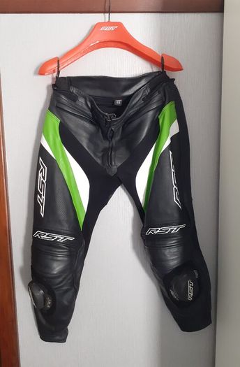 RST TracTech Evo 4 Two Piece Leather Suit Kawasaki Ninja Green (not Alpinestars Furygan Dainese)