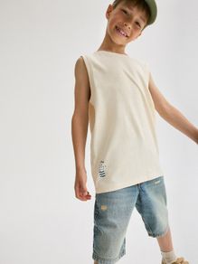 boy Sleeveless T-shirt Fabric I: 100% COTTON