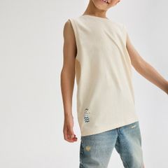 boy Sleeveless T-shirt Fabric I: 100% COTTON