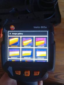 Testo thermal imaging camera with powerflushing