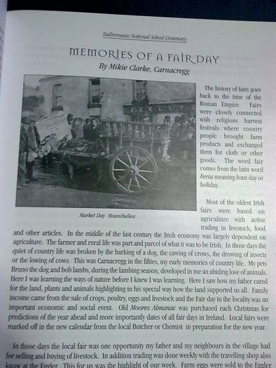 St. Joseph's National School Ballinruane Galway Local history