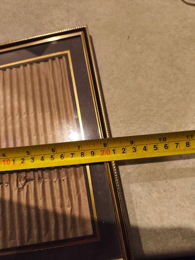 Vintage Metal Gold Tone Picture Frame 8 X 6 inches Holds A 4x6 inches Photo