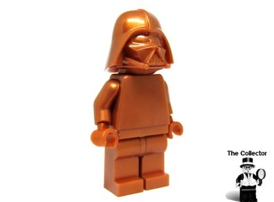LEGO Darth Vader Unreleased Star Wars Prototype Pearl Copper Colour Monochrome Minifigure Extremely Rare And Hard To Find