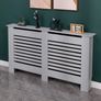 Grey Painted Radiator Cover Wall Cabinet Wood MDF Traditional Modern Large AVAILABLE IN WHITE OR GREY (FREE POSTAGE) Image 4