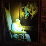 Unique Item. Vintage Large Display Picture of Praying John Paul II in a Frame. Electric, lights up. Religious. Image 2