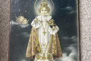 Vintage Infant Jesus of Prague Framed Print