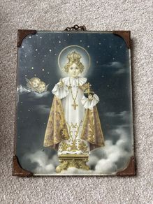 Vintage Infant Jesus of Prague Framed Print
