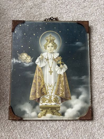 Vintage Infant Jesus of Prague Framed Print