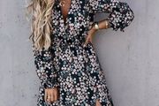 Midi Dress With Flowers