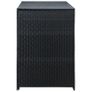 Double Wheelie Bin Shed Poly Rattan Black 148x80x111 cm Image 3