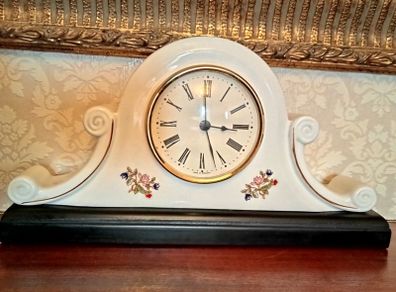 Rare Bone China Royal  Tara HARMONY Mantle Clock
