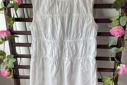 top autograph white round neck sleeves top size 8 100% cotton