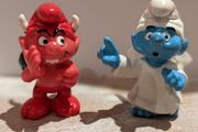angel &amp; devil smurfs