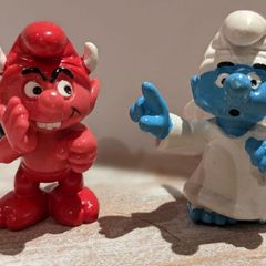 angel & devil smurfs