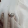 Sparkling Diamond Cluster Ring 18Carat Gold Image 4