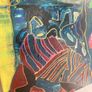 Original Abstract Painting Impression of KlimtS Ladyb with Fan - Irish Figurative Art Eclectic Art Image 6