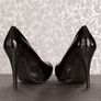 black lacquered heels size uk 2 Image 2