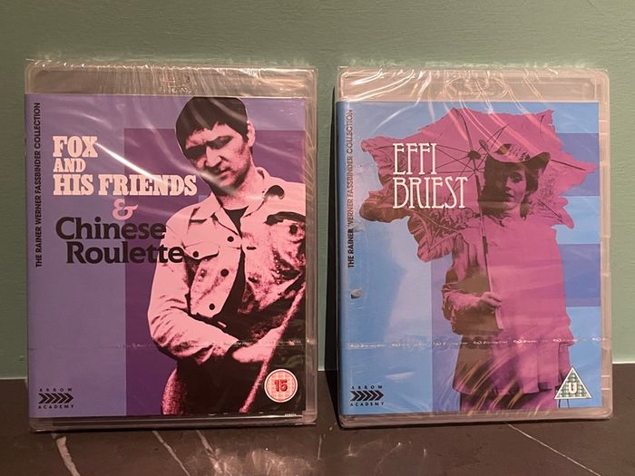3 Rainer Fassbinder Movies on 2 Blu Rays - Brand New Sealed