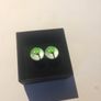 Light Green Tree of Life glass cufflinks Image 2