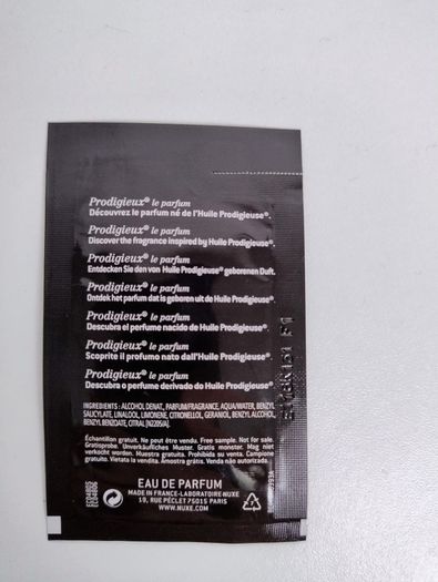 BNIP Nuxe Prodigieux Le Parfum 1ml