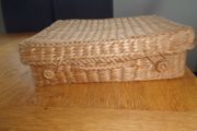 Vintage Wicker Suitcase for Sale