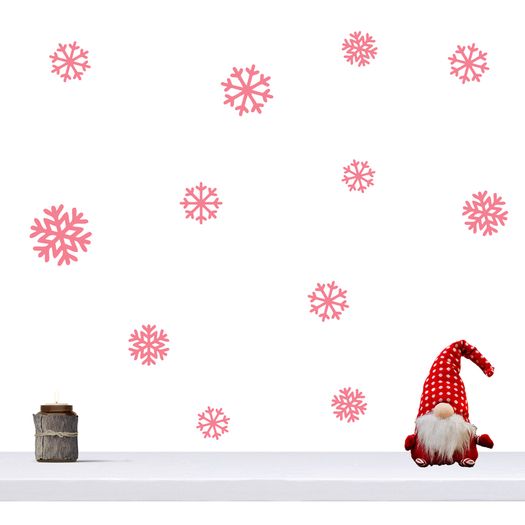 Snowflake Wall and Window Decals, Snowflake Sticker, Snow Window Decor, Snowflake Decorations,  Removable Christmas Vinyl Wall Decal