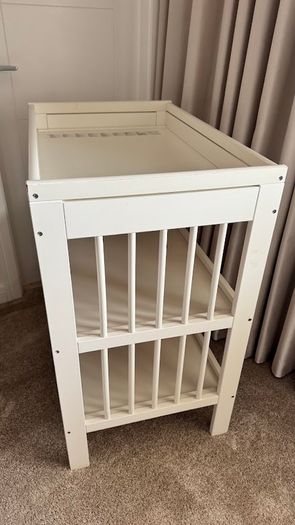 IKEA GULLIVER Changing table, changing unit, baby station in white - kids, toddlers, newborn with new mat cover