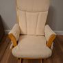Dutalier nursing rocking chair and stool (solid wood) Image 4