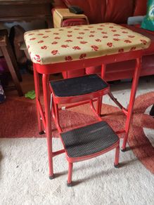High Chair / Stepstool With Folding Ladder