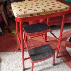 High Chair / Stepstool With Folding Ladder