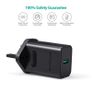 Quick Charge 3.0 USB Wall Charger, Fast Charging Portable Travel Adapter for Galaxy S8, iPhone XS/XR/XS Max, iPad, HTC, and More - Black Image 5