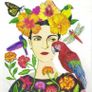 Mother's day birthday brand new spring unscented decorative candle woman with flowers and birds image Image 3