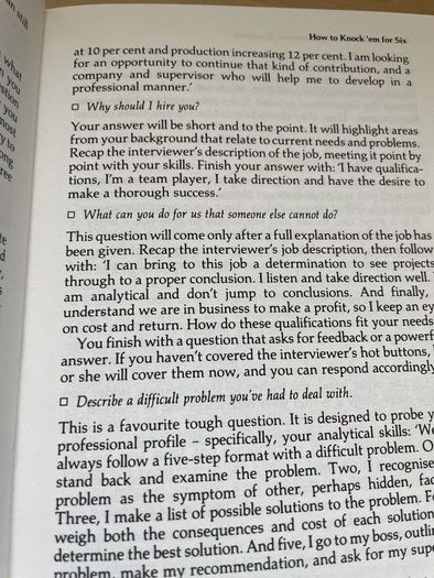 Great Answers to Tough interview questions