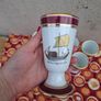 6 porcelain of paris cups postage possible Image 3
