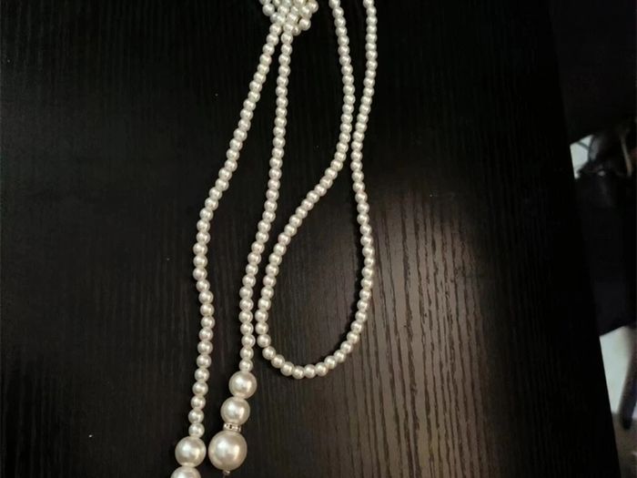 Elegant Pearl Beaded Necklace Vintage Style
